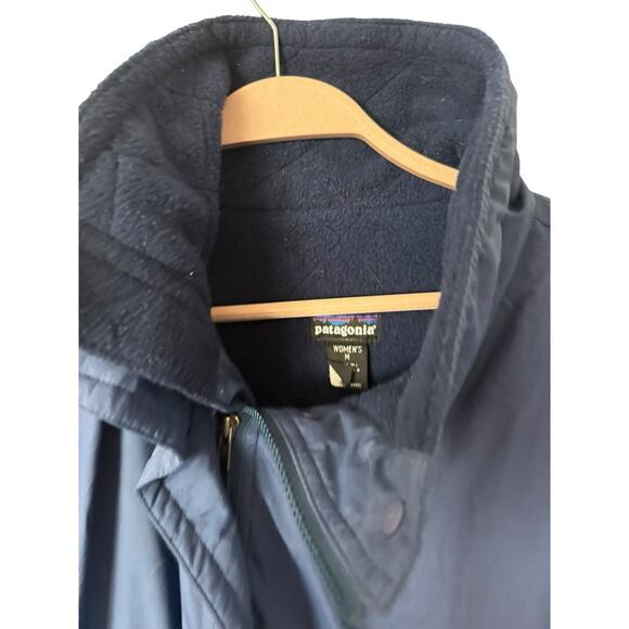 VINTAGE‎ Patagonia Jacket Womens sz M Blue Fleece Lined Made USA 90s Coat - Picture 3 of 4